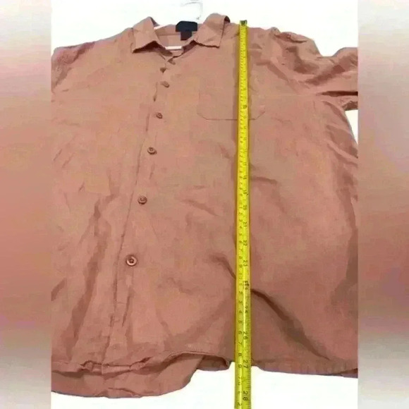 Magaschoni Man Linen/Viscose Long Sleeve Casual Button Down XL - Picture 7 of 7